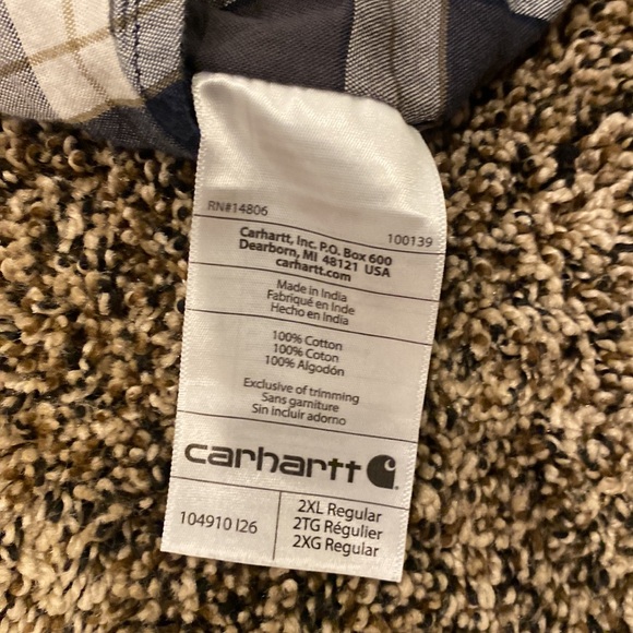 Carhartt button-down casual shirt 2XL - Picture 8 of 8